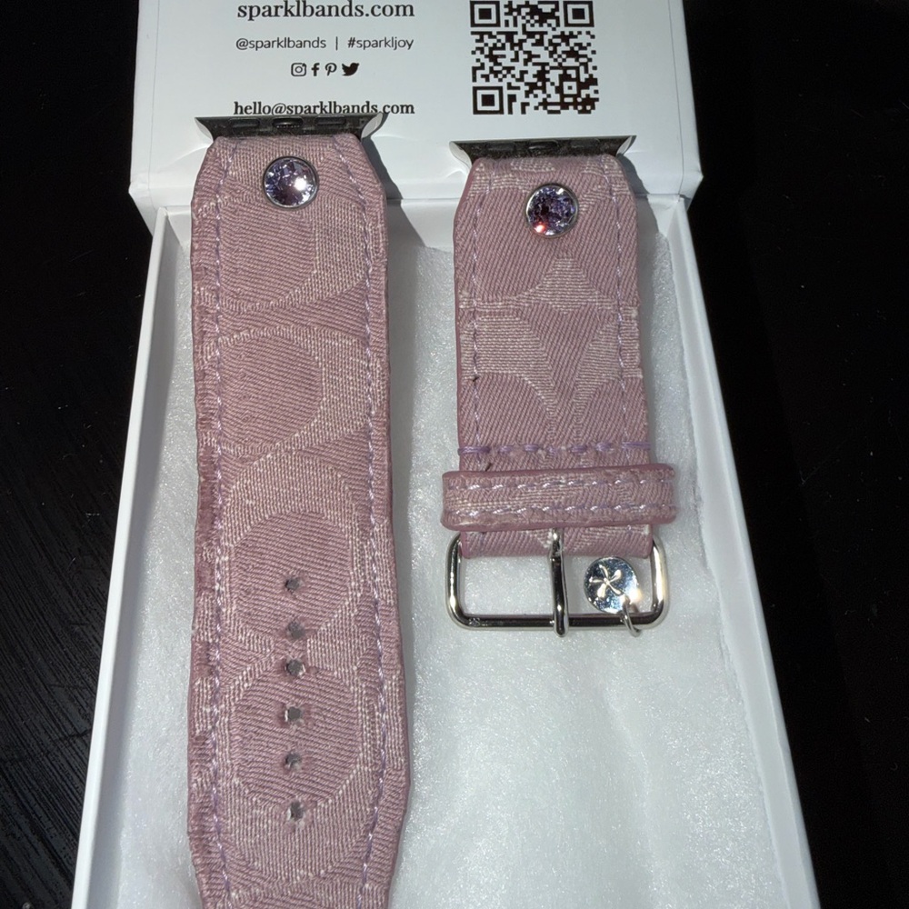 Authentic Upcycled Lavender Coach Watchband , Size 3